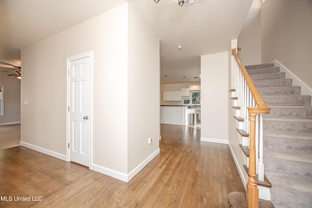 interior space featuring light hardwood / wood-style flooring