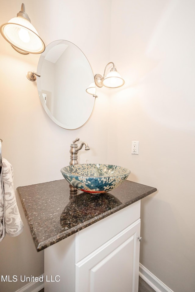 bathroom featuring vanity