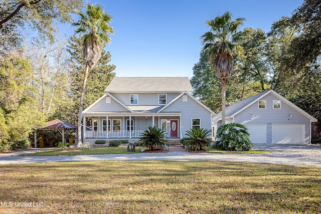 front facade with a front lawn