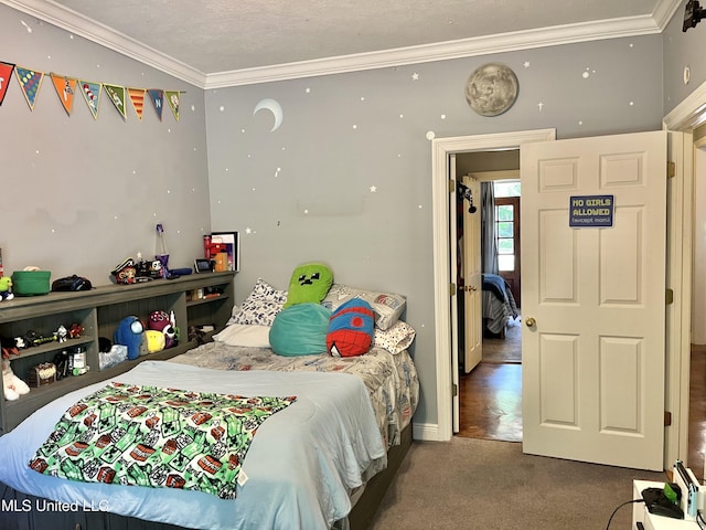 140 Whisper Lake Blvd, Madison, MS 39110 - bedroom featuring ornamental molding, carpet flooring, and baseboards