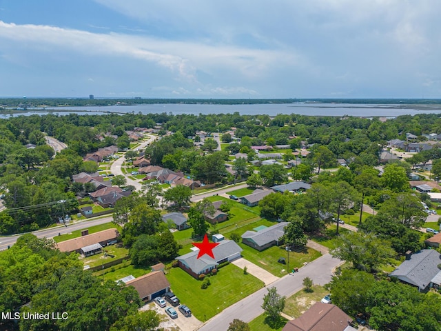 820 Lackland Dr, Biloxi, MS 39532 - aerial perspective of suburban area featuring a nearby body of water
