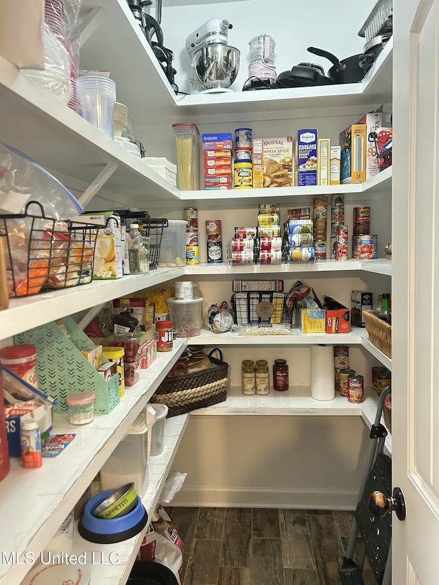 view of pantry