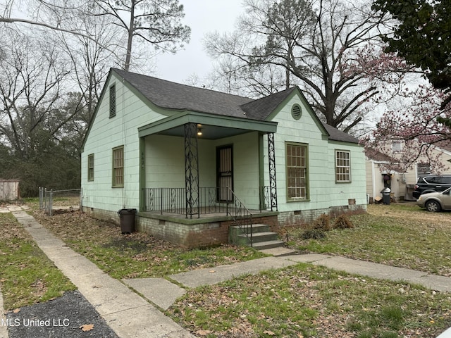 view of bungalow-style home