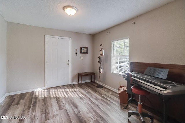 misc room featuring light hardwood / wood-style floors