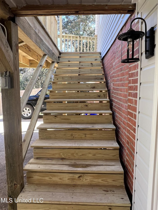 view of stairs