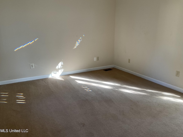 view of carpeted empty room