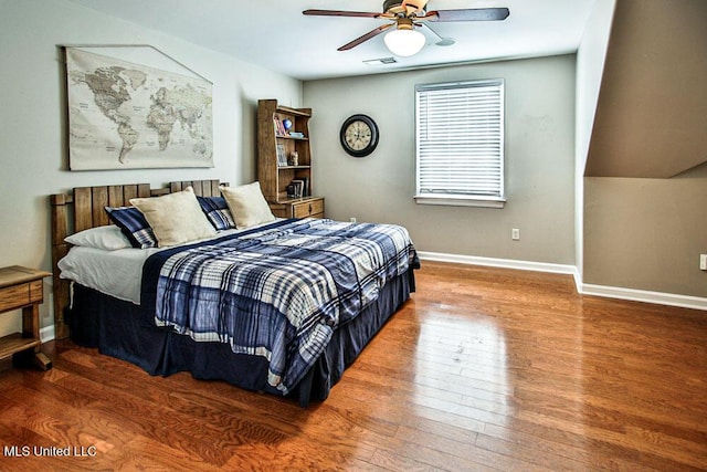 2948 Grove Meadows Dr, Nesbit, MS 38651 - bedroom with wood finished floors, baseboards, and a ceiling fan