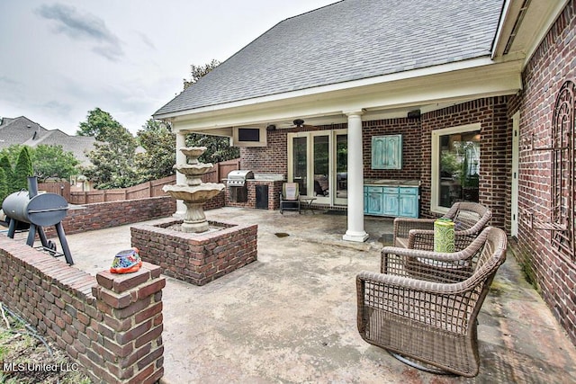 2948 Grove Meadows Dr, Nesbit, MS 38651 - view of patio / terrace with ceiling fan