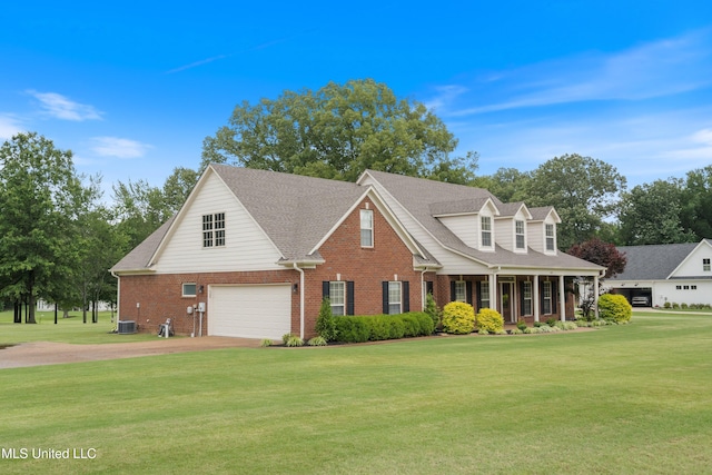 7247 Eastern Rd, Olive Branch, MS 38654 - cape cod home with brick siding, a front lawn, and driveway