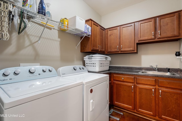 7247 Eastern Rd, Olive Branch, MS 38654 - laundry room featuring washer and dryer and cabinet space