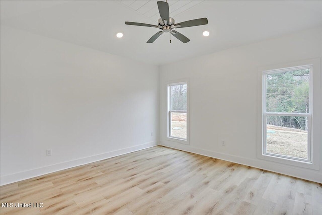961 Mullican Rd, Florence, MS 39073 - spare room with healthy amount of natural light, light wood finished floors, recessed lighting, and baseboards