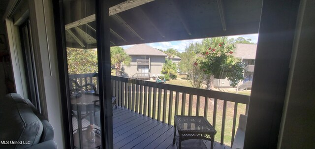 view of balcony