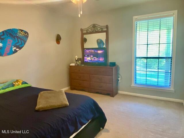 149 Martin Cir, Mendenhall, MS 39114 - bedroom featuring multiple windows, carpet, and baseboards