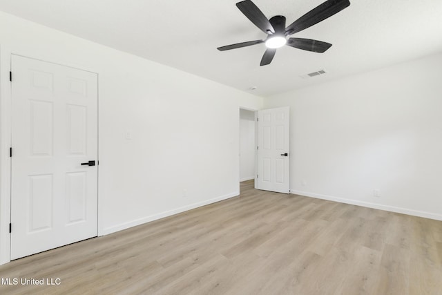 3917 Wildwood Rd, Moss Point, MS 39562 - unfurnished room featuring light wood-type flooring and ceiling fan