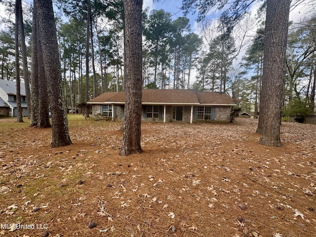 view of ranch-style house