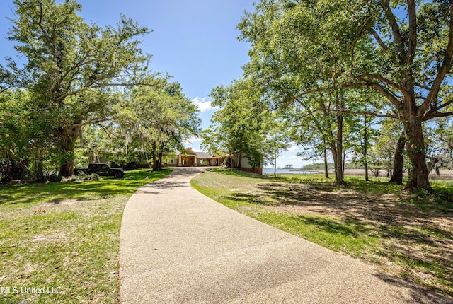 surrounding community with a yard
