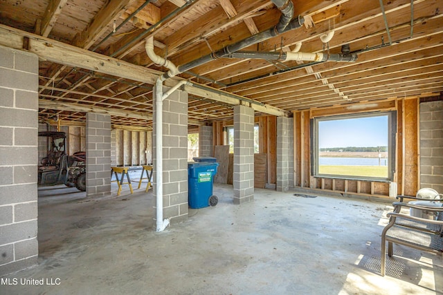 view of basement