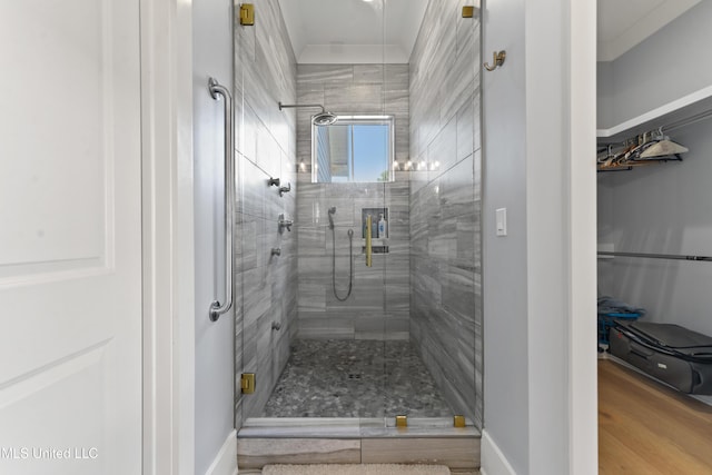 140 Seaside Dr, Ocean Springs, MS 39564 - full bathroom featuring a shower stall and baseboards