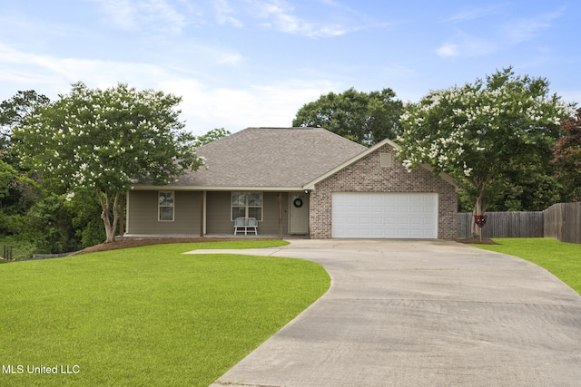 12 Mercer Dr, Petal, MS 39465 - view of front of property with an attached garage, driveway, roof with shingles, and brick siding