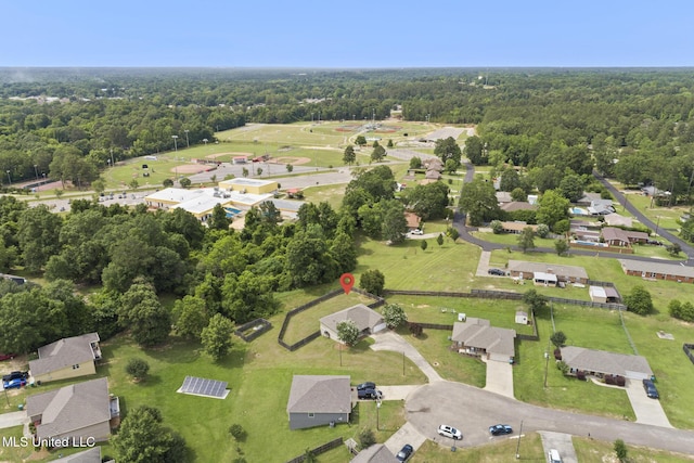 12 Mercer Dr, Petal, MS 39465 - aerial overview of property's location featuring a forest and nearby suburban area