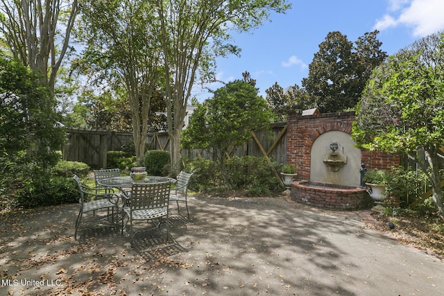 view of patio