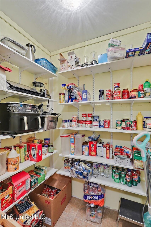 view of pantry