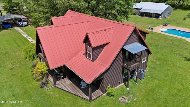drone / aerial view