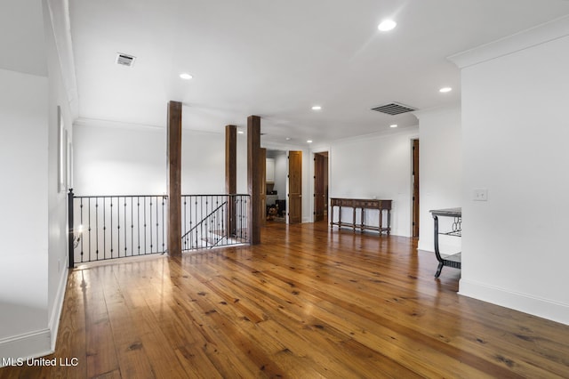 123 Klaas Blvd, Madison, MS 39110 - unfurnished room with crown molding, recessed lighting, and hardwood / wood-style flooring
