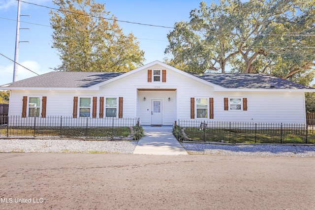 view of front of home