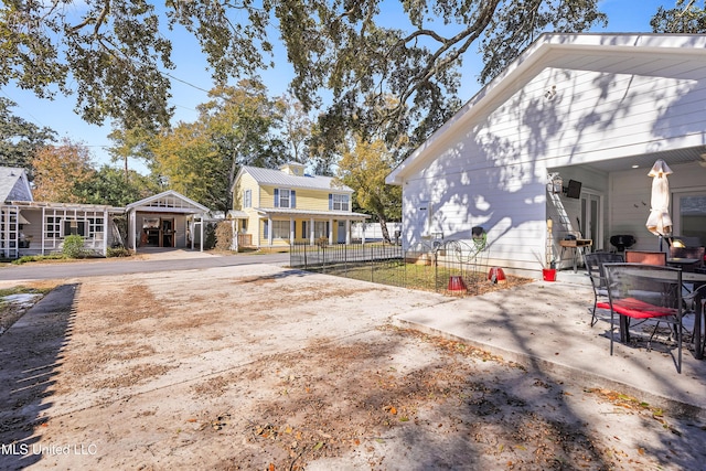 view of yard with a patio