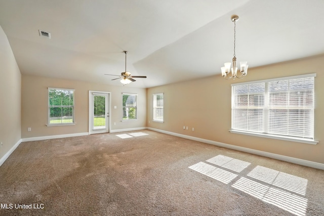 14540 Canal Loop, Gulfport, MS 39503 - unfurnished room with healthy amount of natural light, baseboards, and vaulted ceiling