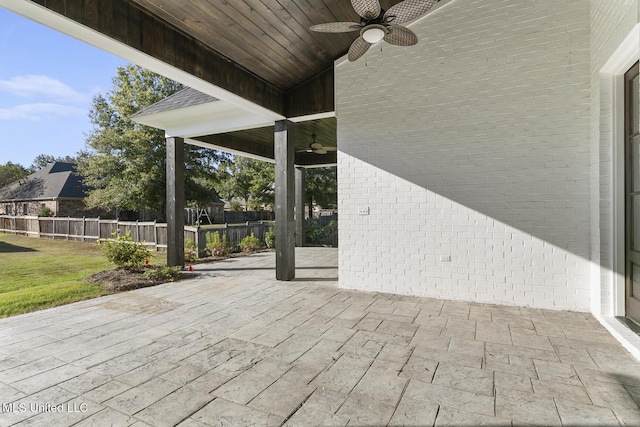 111 Grand Oak Blvd, Clinton, MS 39056 - view of patio / terrace with ceiling fan