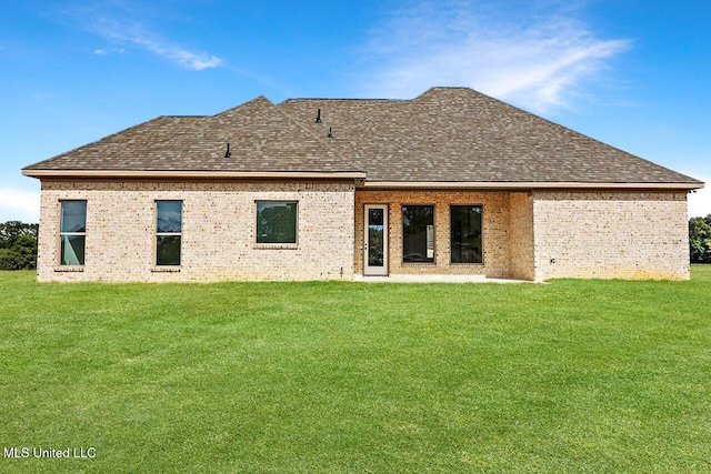 420 Lennon Ln, Brandon, MS 39047 - back of property with a lawn and central AC