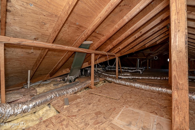 view of attic