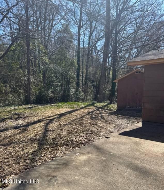 230 Hillside Dr, Vicksburg, MS 39180 - view of yard with an outbuilding and a shed