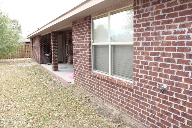 view of home's exterior featuring a patio area