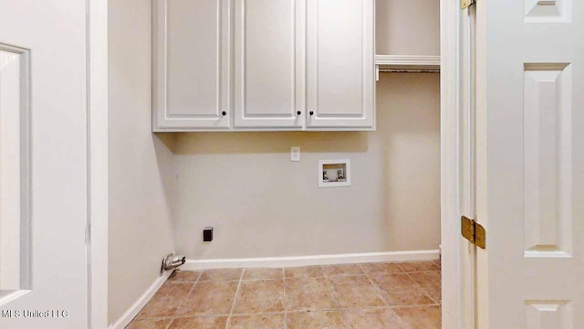 594 Acorn Ln, Brandon, MS 39047 - laundry area with washer hookup, cabinet space, and electric dryer hookup