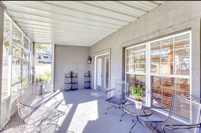 view of sunroom / solarium