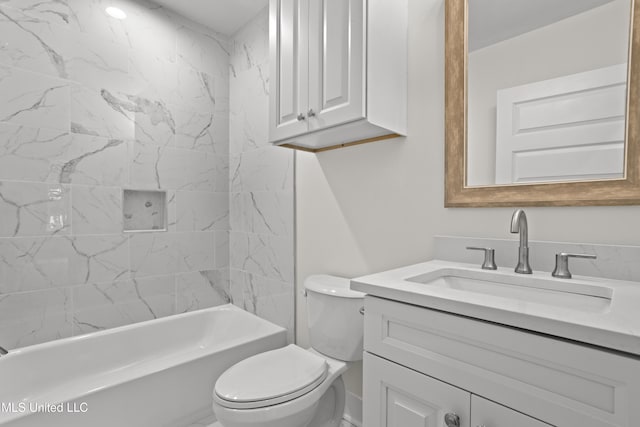 124 Court St, Bay Saint Louis, MS 39520 - bathroom featuring vanity and bathing tub / shower combination