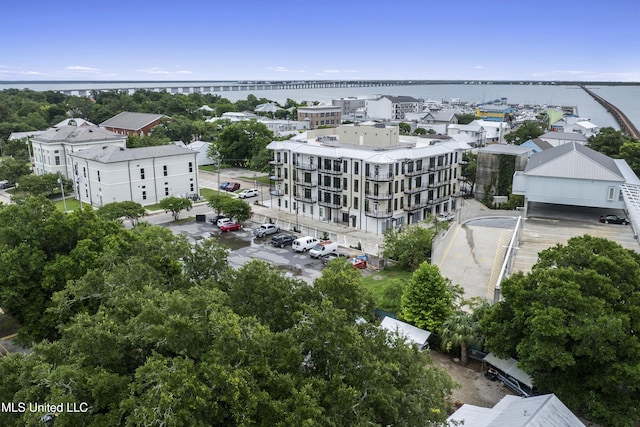 124 Court St, Bay Saint Louis, MS 39520 - bird's eye view of a large body of water and a notable bridge