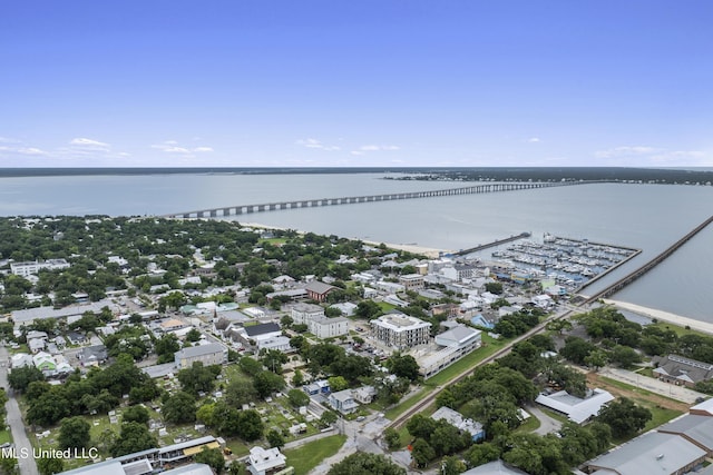 124 Court St, Bay Saint Louis, MS 39520 - bird's eye view of a notable bridge and a nearby body of water