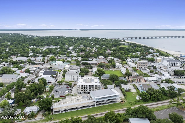124 Court St, Bay Saint Louis, MS 39520 - drone / aerial view of a nearby body of water