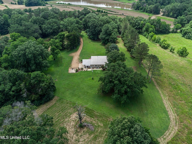 4661 Wildwood Rd, Benton, MS 39039 - aerial view of property's location with a large body of water and rural landscape