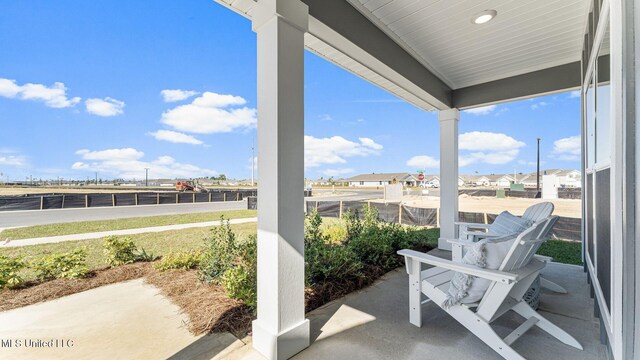 view of patio with covered porch