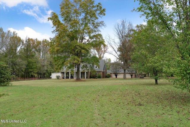 view of yard