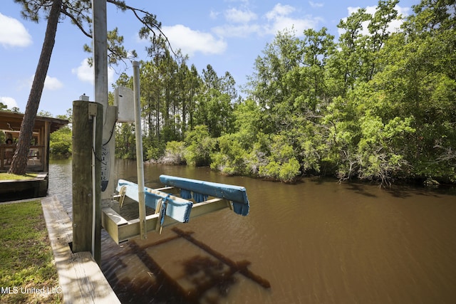 5061 1st Ave, Bay Saint Louis, MS 39520 - dock area with a water view