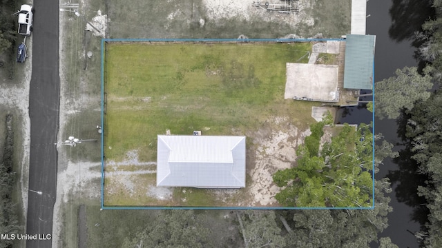 5061 1st Ave, Bay Saint Louis, MS 39520 - aerial view of property's location featuring property parcel outlined