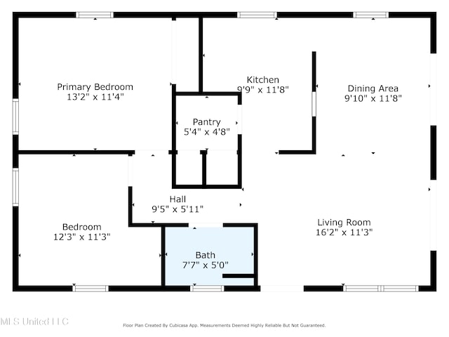 5061 1st Ave, Bay Saint Louis, MS 39520 - floor plan / room layout