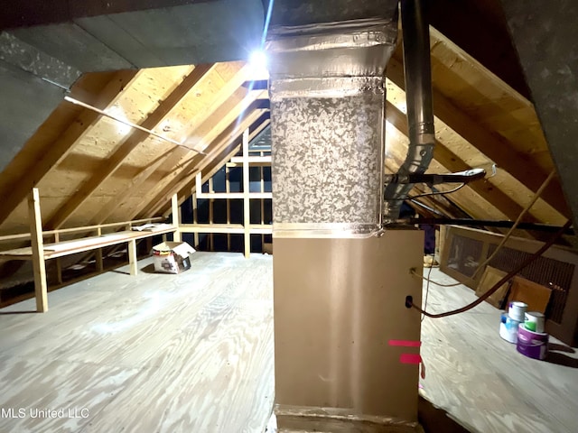 view of attic