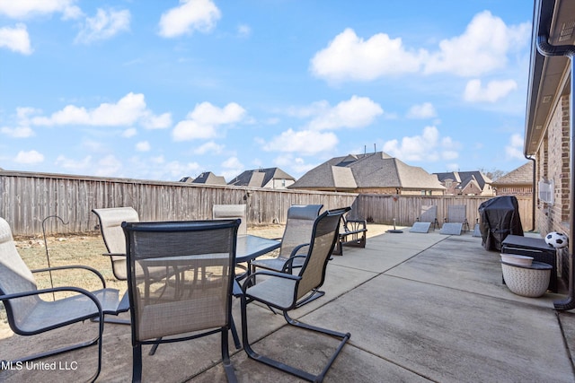 view of patio / terrace featuring area for grilling